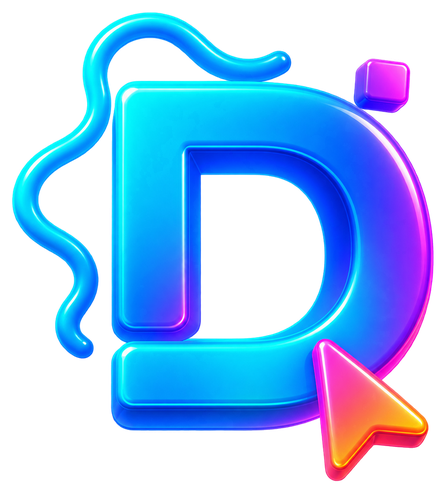 The Digital Design Club mark: a letterform D holding a cursor.