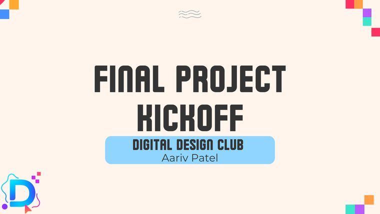 Lesson slide 6 from the Digital Design Club.